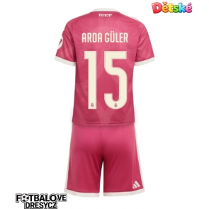 Real Madrid Arda Guler #15 Dětské Alternativní dres komplet 2026-27 Krátký Rukáv (+ trenýrky)